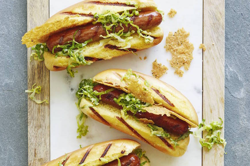 Caesar Salad Hot Dogs What's Gaby Cooking