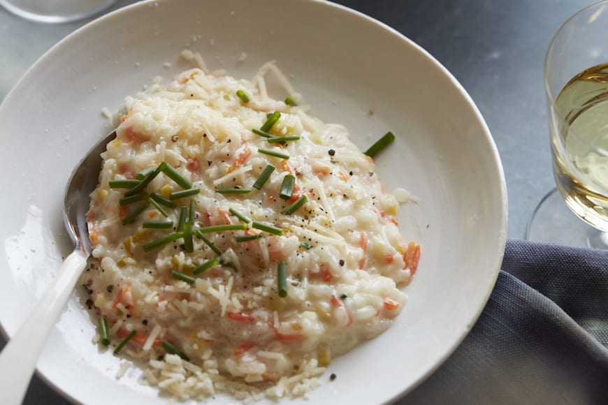 carrot and parmesan risotto