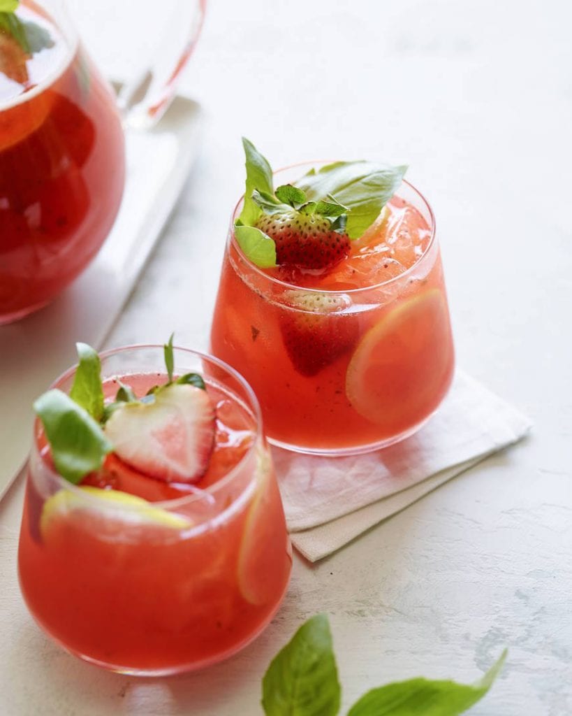 Strawberry Basil Lemonade