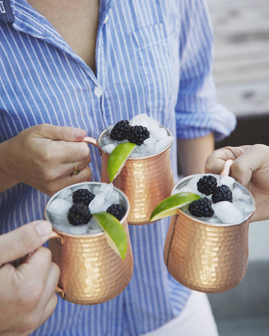 crushed blackberry moscow mules