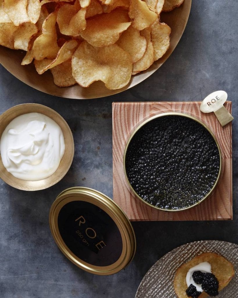 Potato Chips with Caviar and Creme Fraiche What's Gaby Cooking
