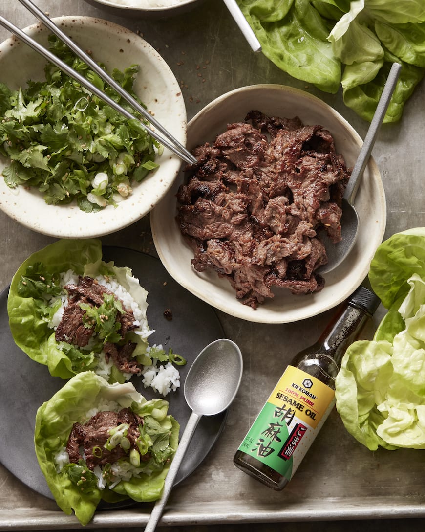 Beef Bulgogi Lettuce Wraps What's Gaby Cooking