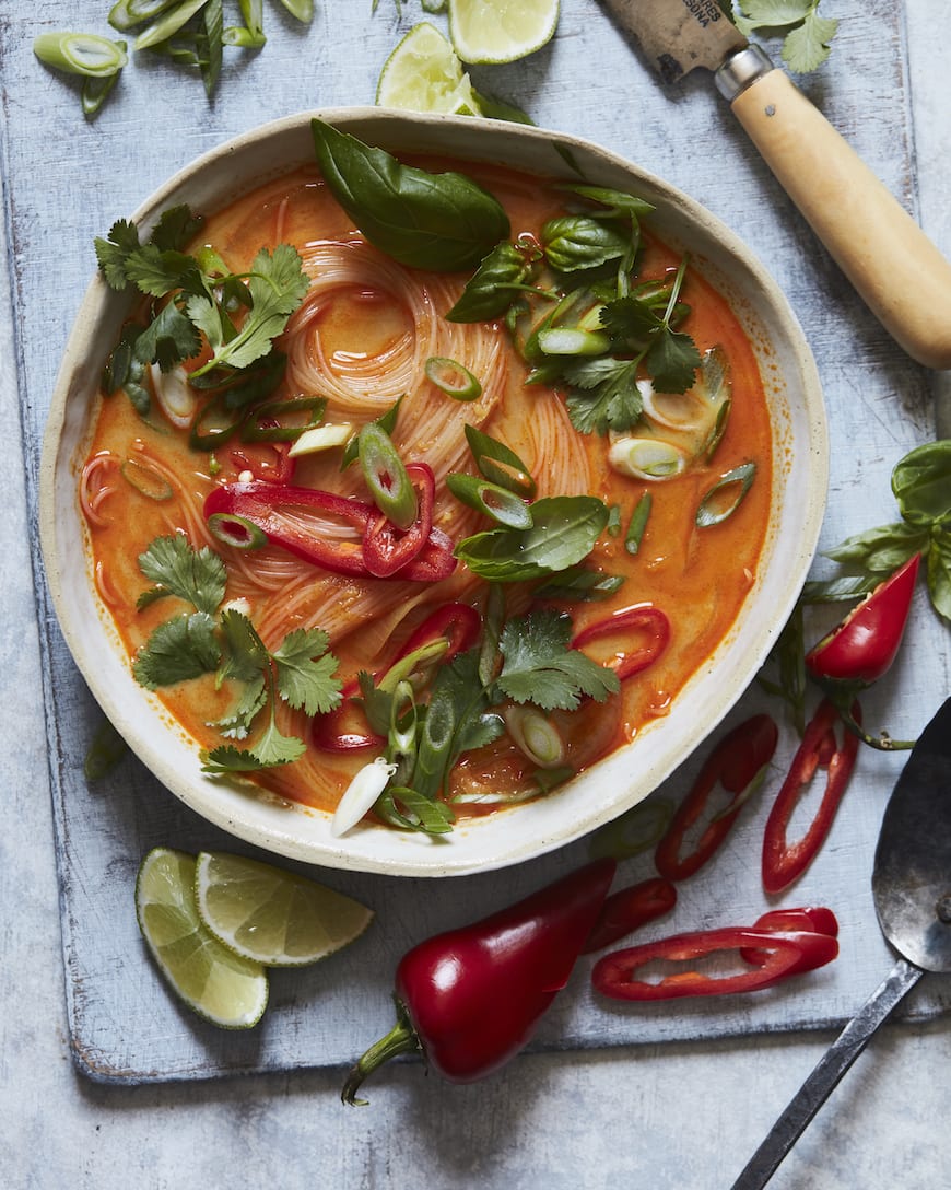 curry coconut noodle soup