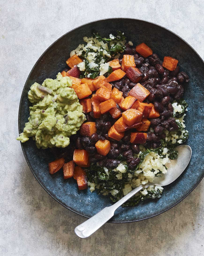 Cauliflower Rice Veggie Bowls (with Instant Pot Black Beans) What's