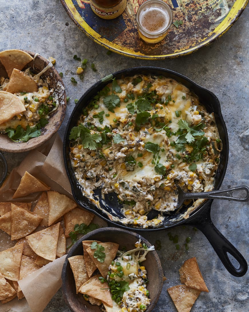 poblano corn cheese dip