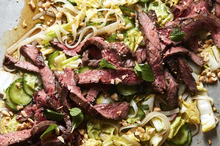 RICE NOODLE SALAD WITH STEAK