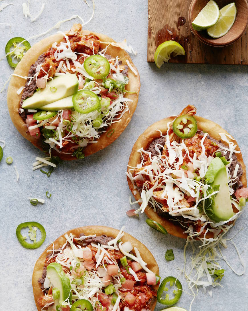 Chicken Tinga Tostadas - What's Gaby Cooking